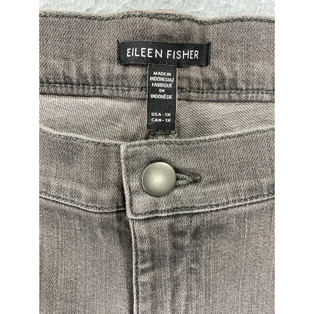 Eileen Fisher Womans Slim Jeans Womens 1X‎ Sepia Casual Comfort Professional